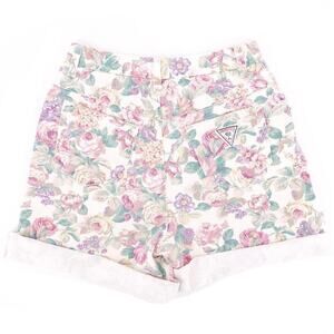 90s Palmettos AOP floral print denim shorts 1990s vintage